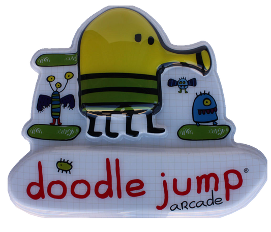 Doodle Jump Arcade Game Marquee Display