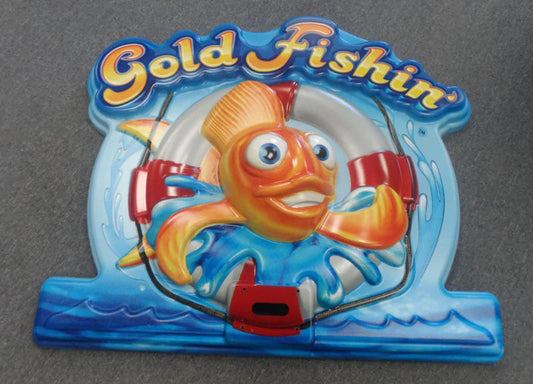 Arcade Game Display Marquee Gold Fishin'
